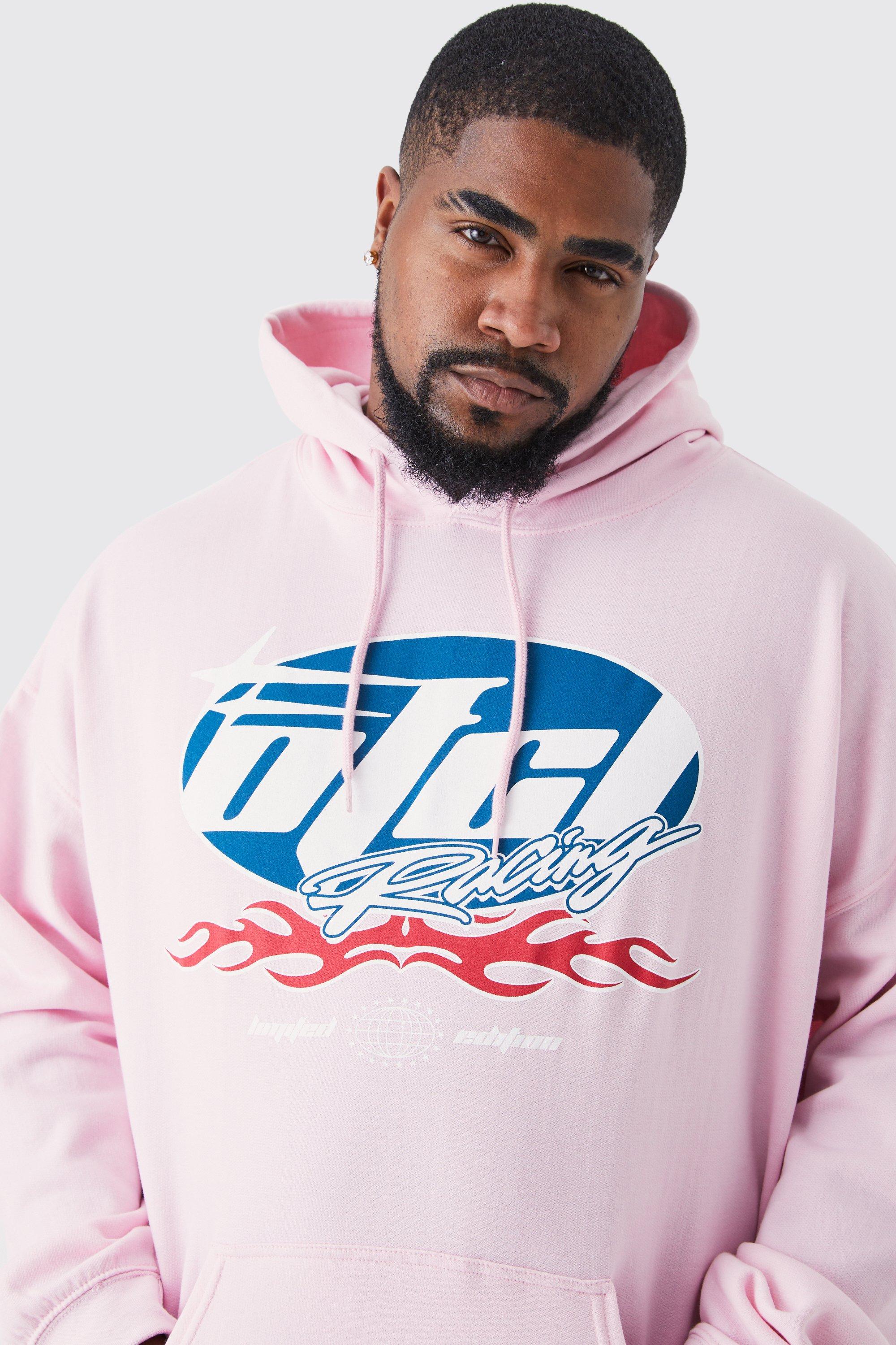 Light pink shop graphic hoodie